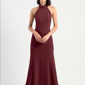 Jenny Yoo Petra Bridesmaid Dress in Hibiscus